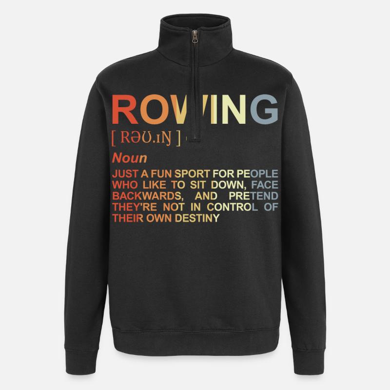 Terme d’aviron - Sweat à zip 1/4 - noir