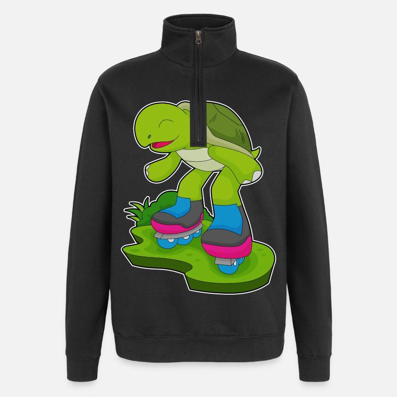 Turtle Inline skating Inline skates - Quarter-Zip Sweatshirt - black