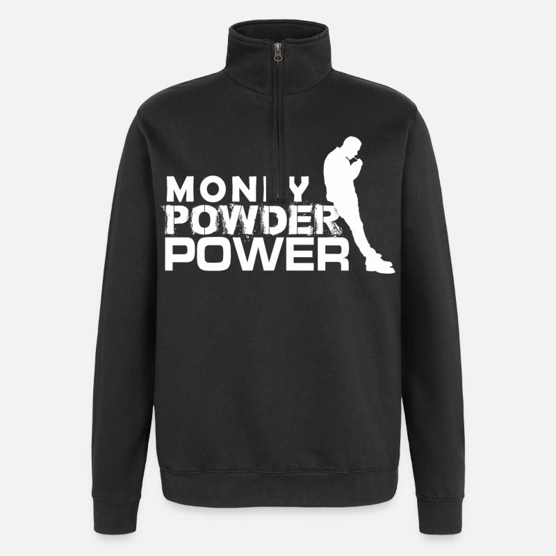 MPP weiß - Quarter-Zip-Sweatshirt - Schwarz