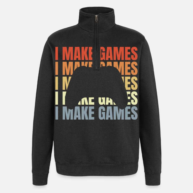 Game Developer Saying - Quarter-Zip Sweatshirt - black