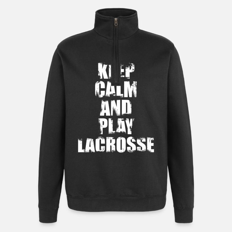 Citation de motivation pour la crosse - Sweat à zip 1/4 - noir