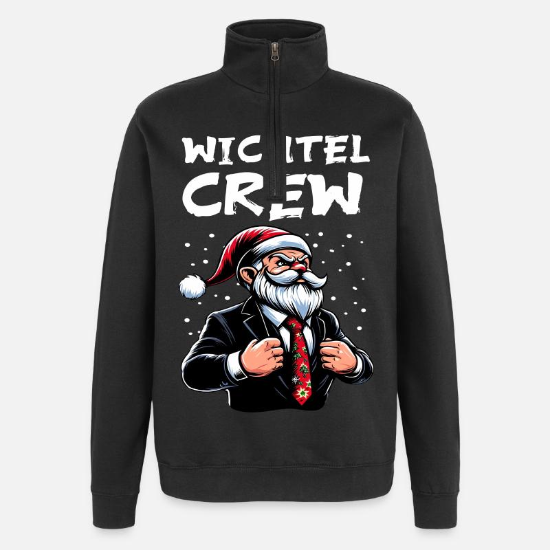 Gnome Crew Noël Gnome - Sweat à zip 1/4 - noir