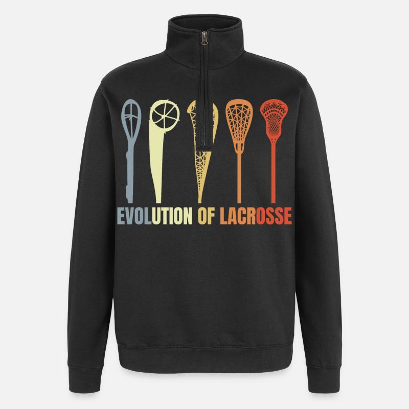 Évolution de la crosse - Sweat à zip 1/4 - noir