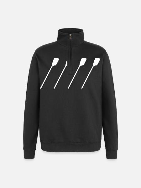 Rudder straps - Quarter-Zip Sweatshirt - black