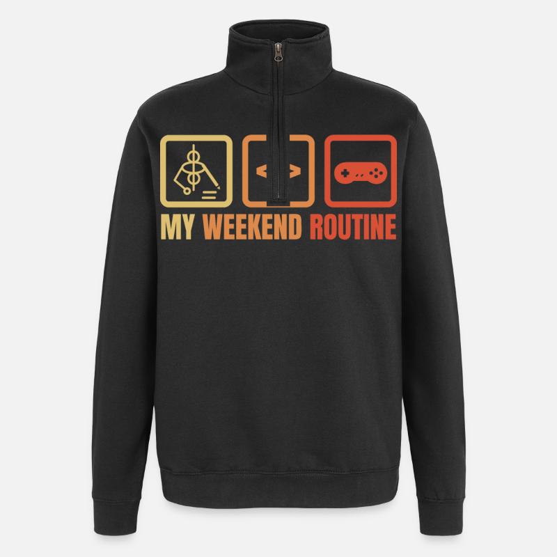 Game Dev Weekend - Quarter-Zip Sweatshirt - black