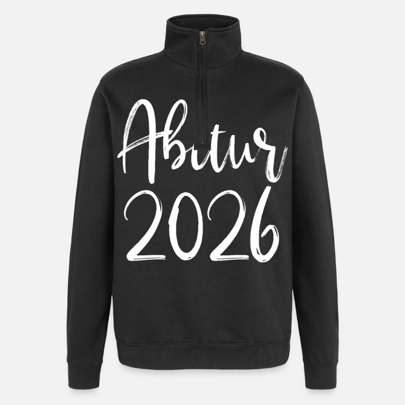 Abitur 2026 - Quarter-Zip-Sweatshirt - Schwarz