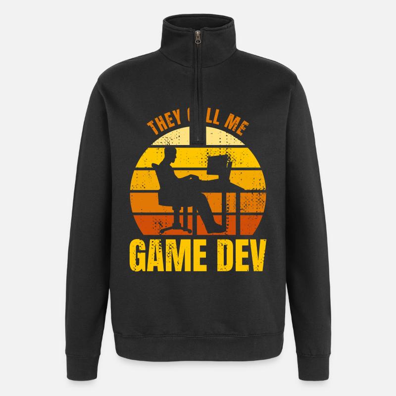 Video Games Developer - Quarter-Zip Sweatshirt - black
