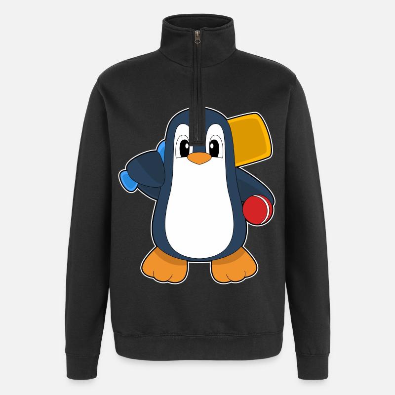 Penguin Cricket Cricket Batte - Sweat à zip 1/4 - noir