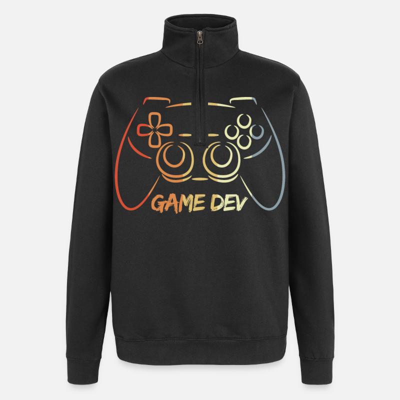 Games Developer - Quarter-Zip Sweatshirt - black