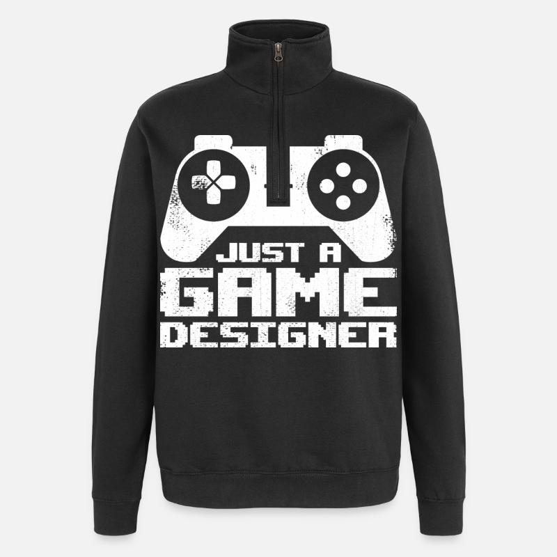 Concepteur de jeux - Sweat à zip 1/4 - noir