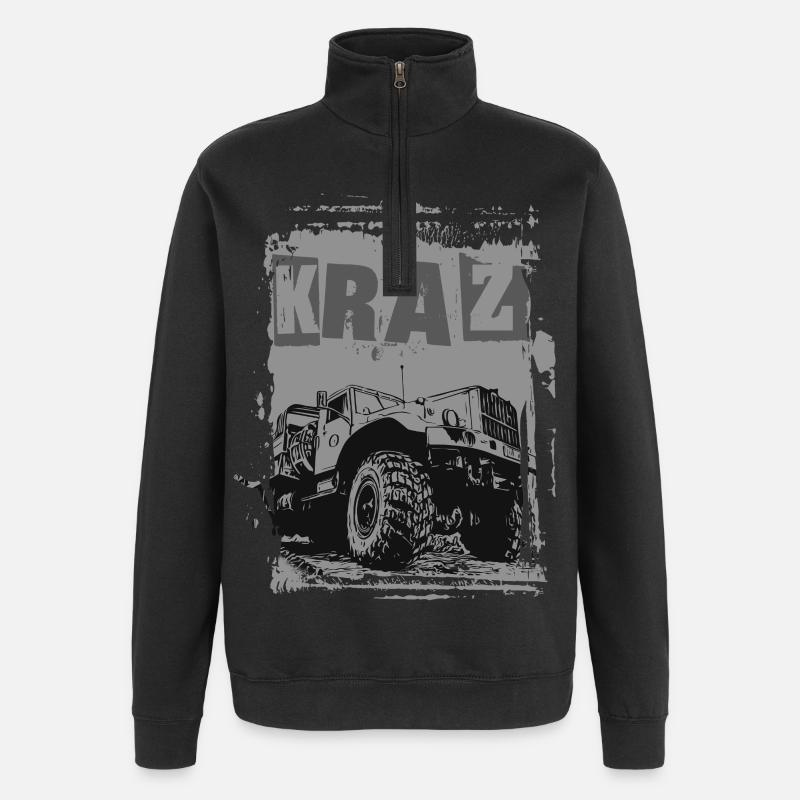 KRAZ LKW - Quarter-Zip-Sweatshirt - Schwarz