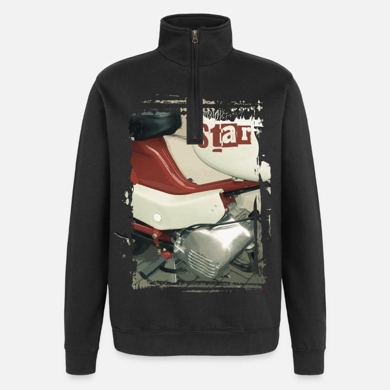 Étoile de Samson - Sweat à zip 1/4 - noir