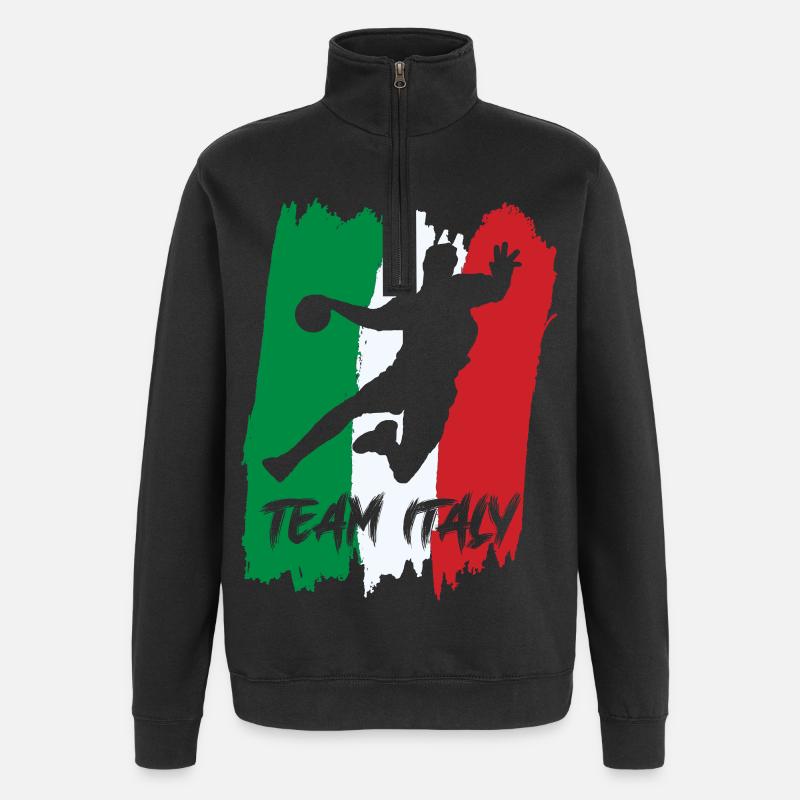 Équipe d’Italie de handball - Sweat à zip 1/4 - noir