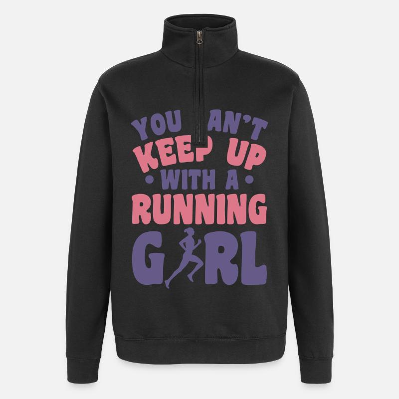 Runner - Quarter-Zip Sweatshirt - black