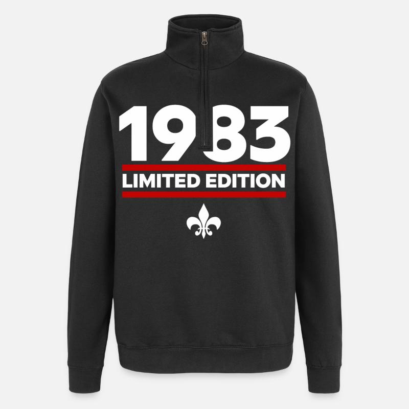 1983 Édition limitée - Sweat à zip 1/4 - noir