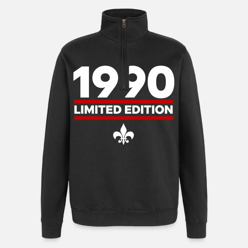 1990 Édition limitée - Sweat à zip 1/4 - noir