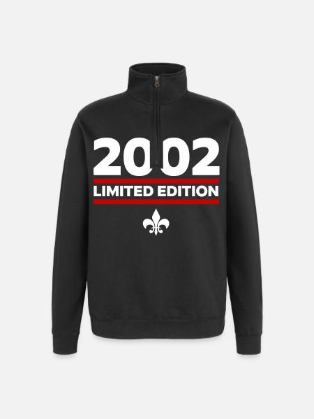 Édition limitée 2002 - Sweat à zip 1/4 - noir