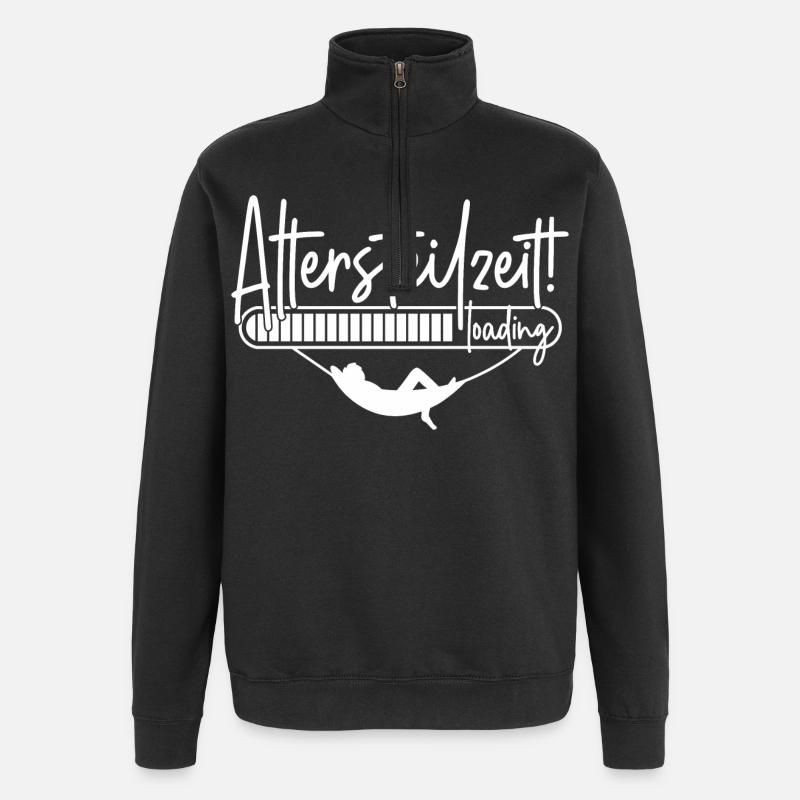 Altersteilzeit loading Ladebalken Hängematte ATZ - Quarter-Zip-Sweatshirt - Schwarz