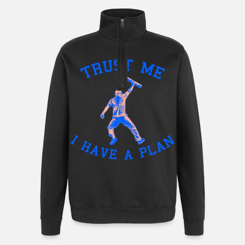 Architecture Joke - Quarter-Zip Sweatshirt - black