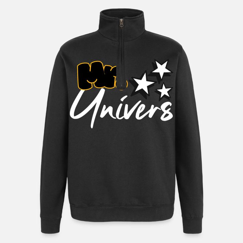 Mr. Universe - Quarter-Zip Sweatshirt - black