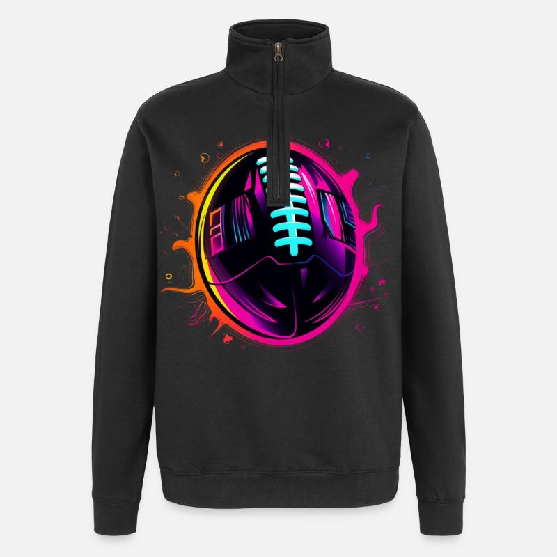 Ballon de football américain Steamwave - Sweat à zip 1/4 - noir