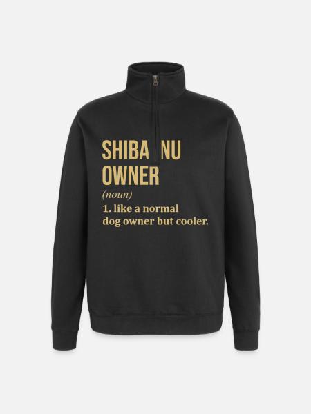 Shiba Inu Shiba Inu Shiba Inu - Quarter-Zip Sweatshirt - black