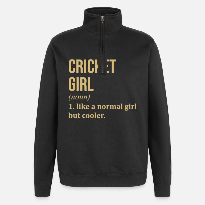 grillon - Sweat à zip 1/4 - noir