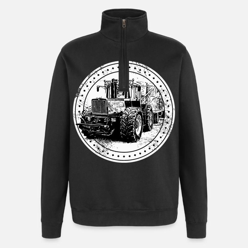 Traktor 1300 TRAC - Quarter-Zip-Sweatshirt - Schwarz