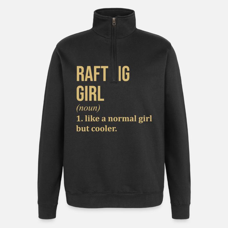 rafting - Sweat à zip 1/4 - noir