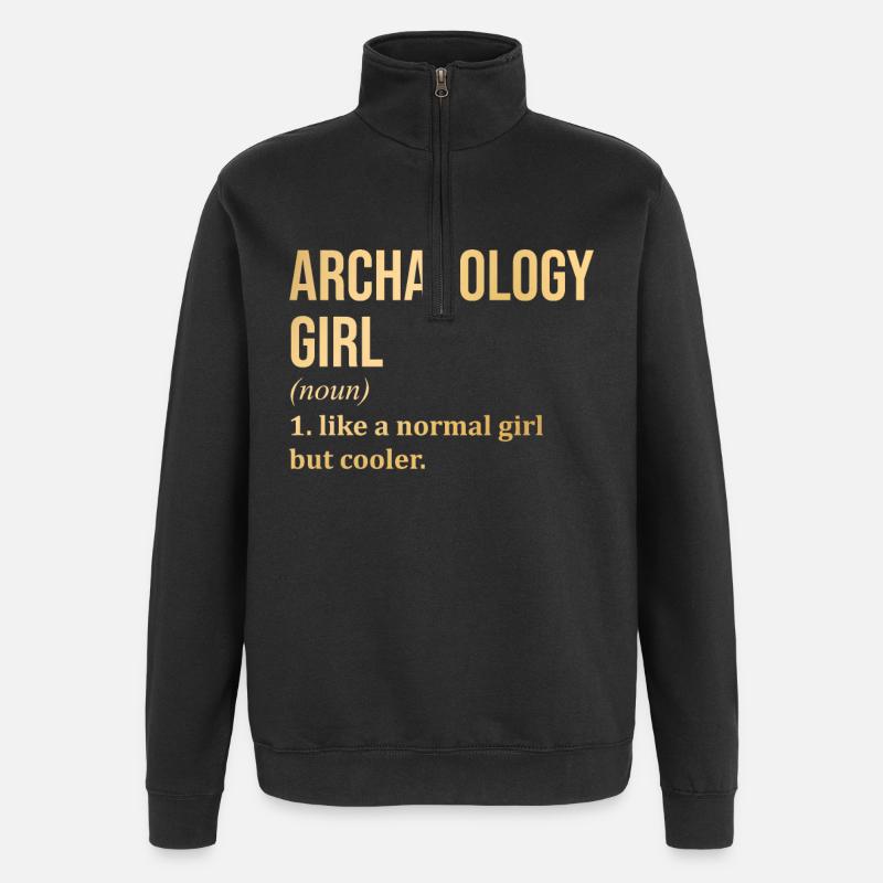 Archaeology - Quarter-Zip Sweatshirt - black