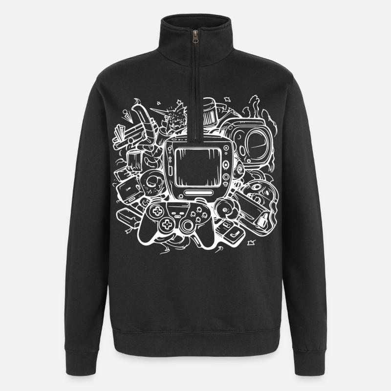 PC Gaming Graphics - Quarter-Zip Sweatshirt - black