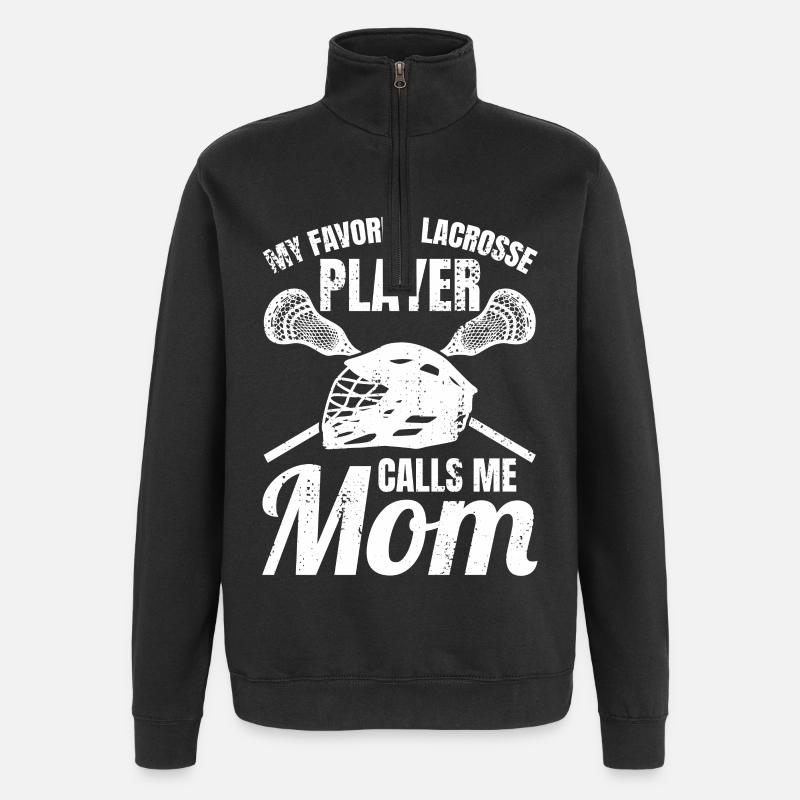 Lacrosse Mama - Quarter-Zip-Sweatshirt - Schwarz