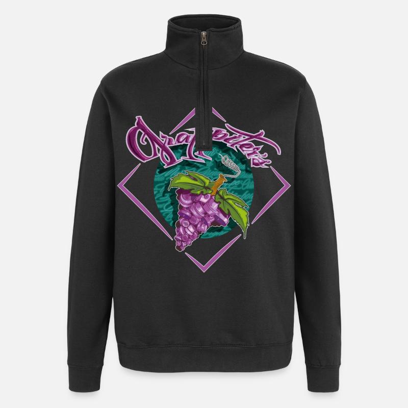 Grap2Caps2 - Sweat à zip 1/4 - noir
