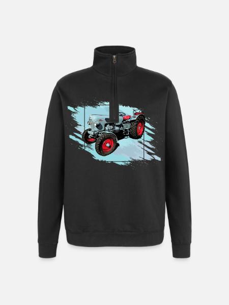 The Tiger EM 235 - Quarter-Zip Sweatshirt - black