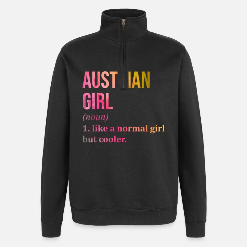 Austria - Quarter-Zip Sweatshirt - black