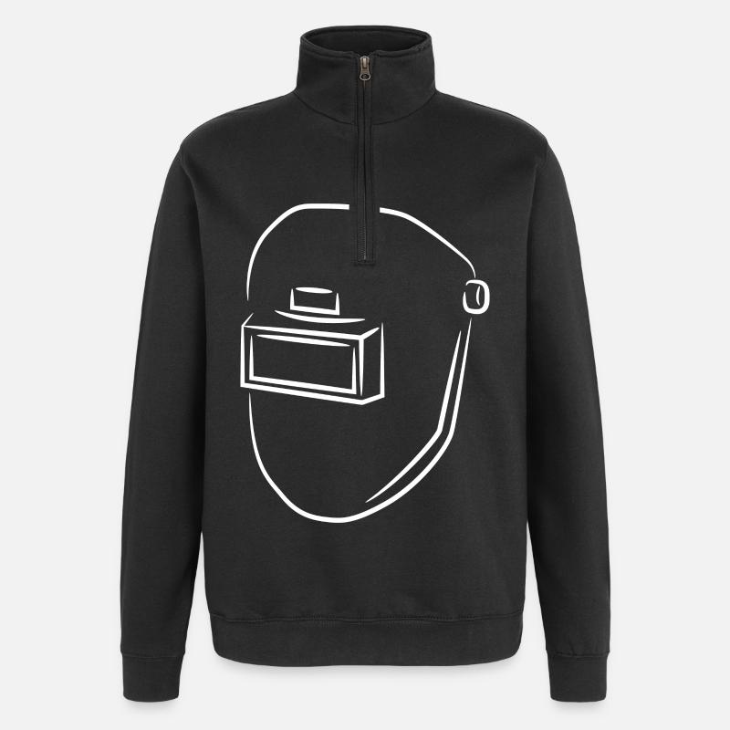 Welding helmet - Quarter-Zip Sweatshirt - black