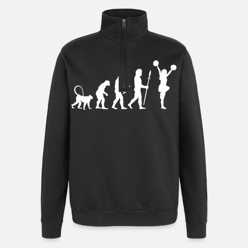 Cheerleader Evolution - Quarter-Zip Sweatshirt - black