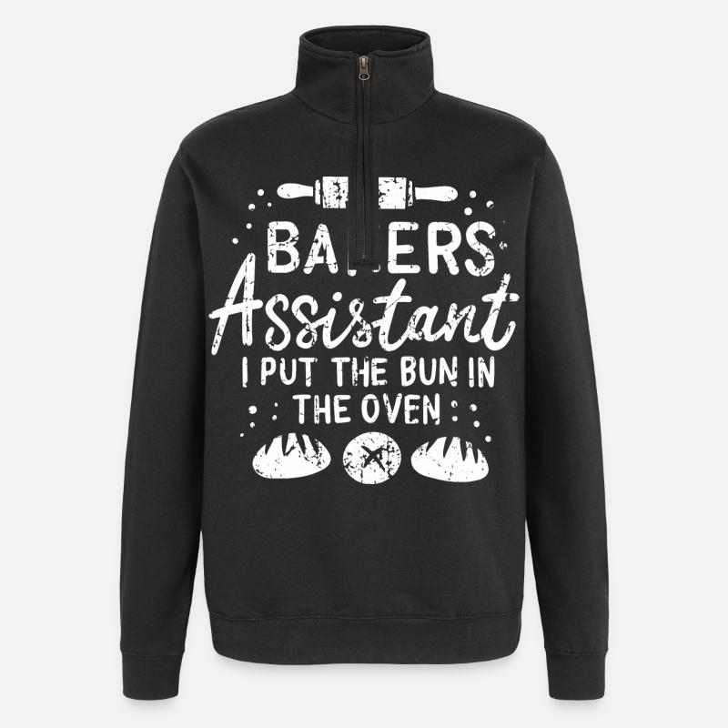 Bakery sales assistant - Quarter-Zip Sweatshirt - black