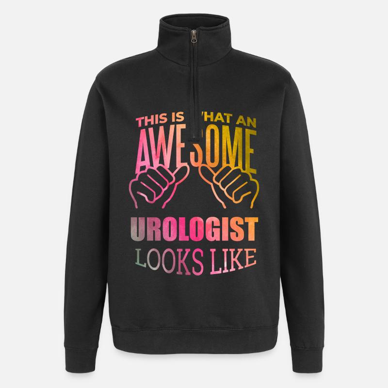 urologie - Sweat à zip 1/4 - noir