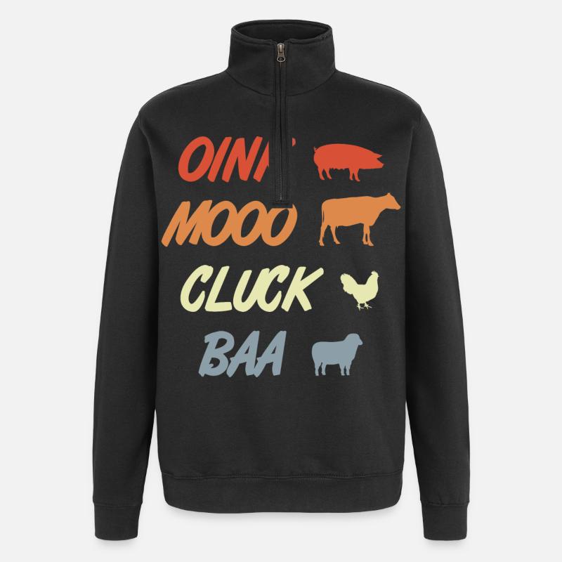 Sons d’animaux - Sweat à zip 1/4 - noir