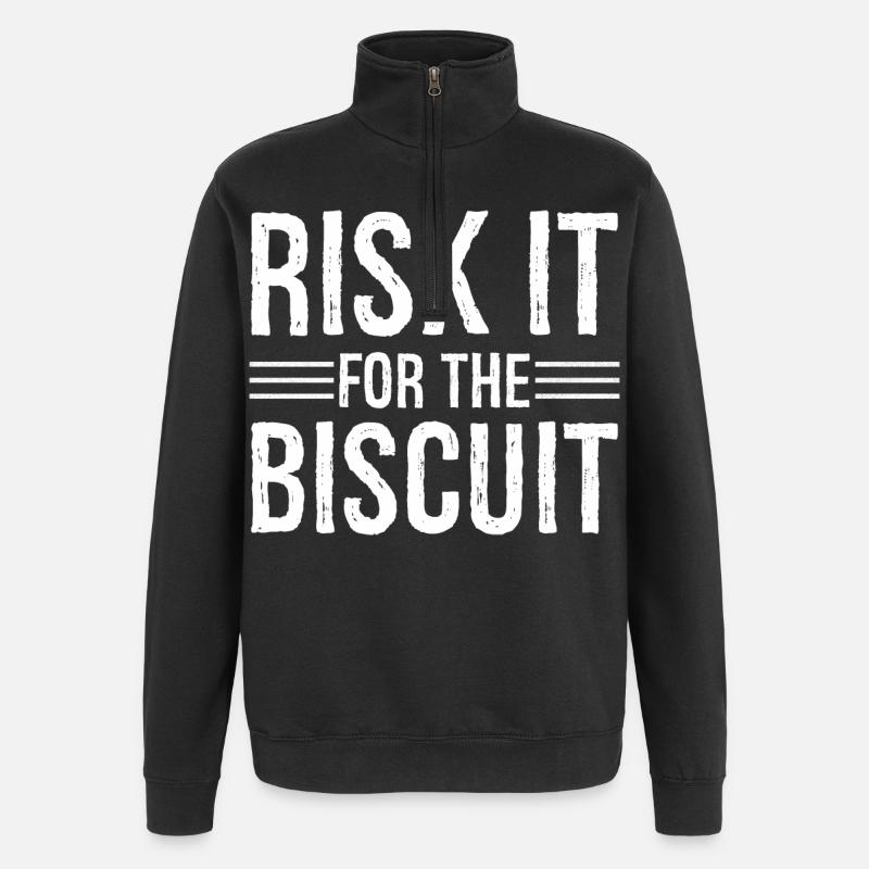 Risquez-le pour le biscuit - Sweat à zip 1/4 - noir