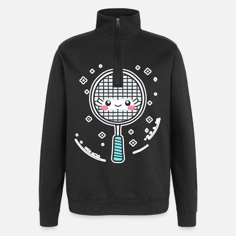 Raquette de badminton Look BD - Sweat à zip 1/4 - noir