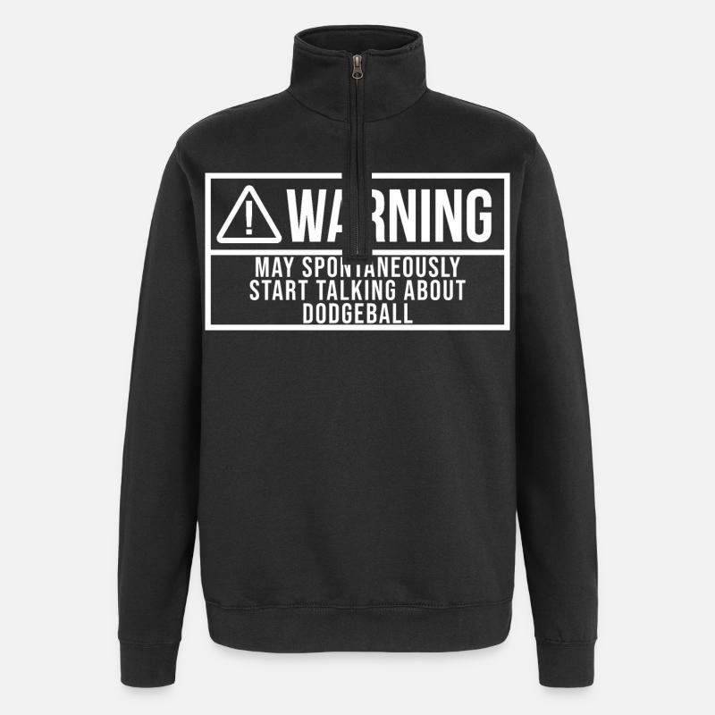 Völkerball - Quarter-Zip-Sweatshirt - Schwarz