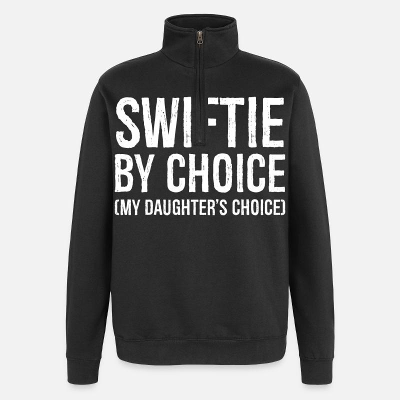 Swiftie nach Wahl - Quarter-Zip-Sweatshirt - Schwarz