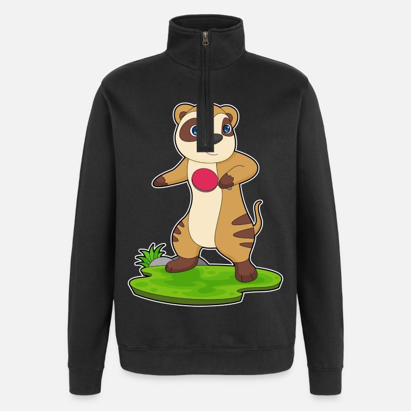 Raquette de ping-pong Meerkat - Sweat à zip 1/4 - noir
