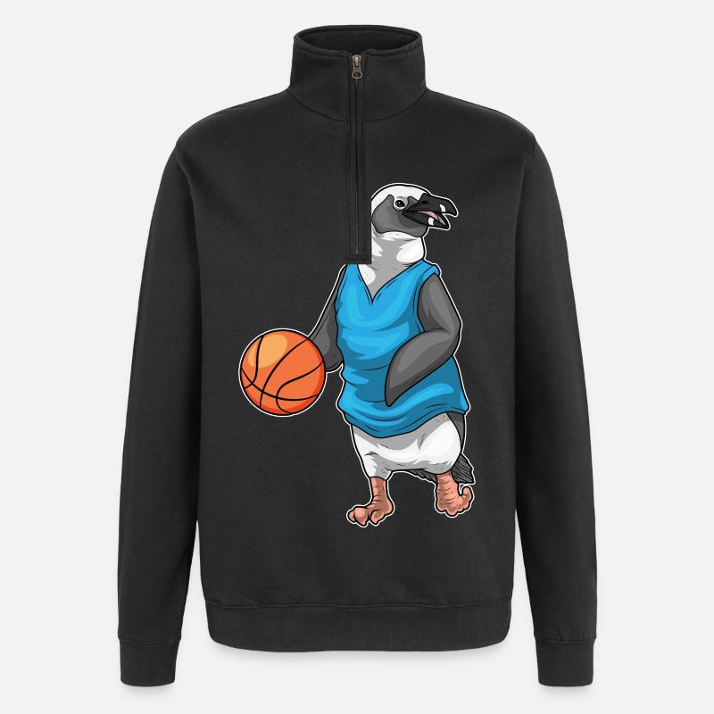 Penguin Basketteur Basketteur - Sweat à zip 1/4 - noir
