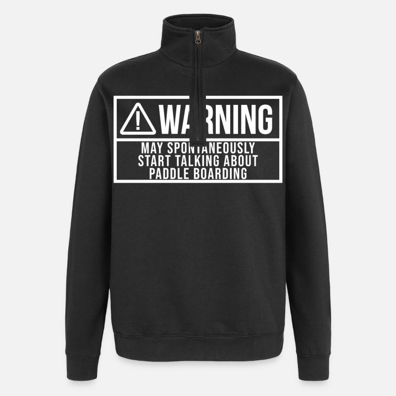 Paddle board - Sweat à zip 1/4 - noir