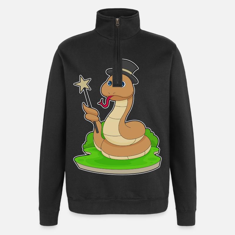 Serpent Sorcier Baguette - Sweat à zip 1/4 - noir