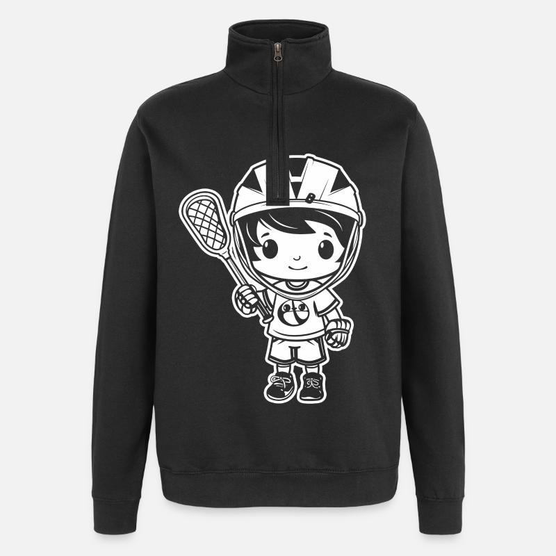 Garçon de crosse - Sweat à zip 1/4 - noir