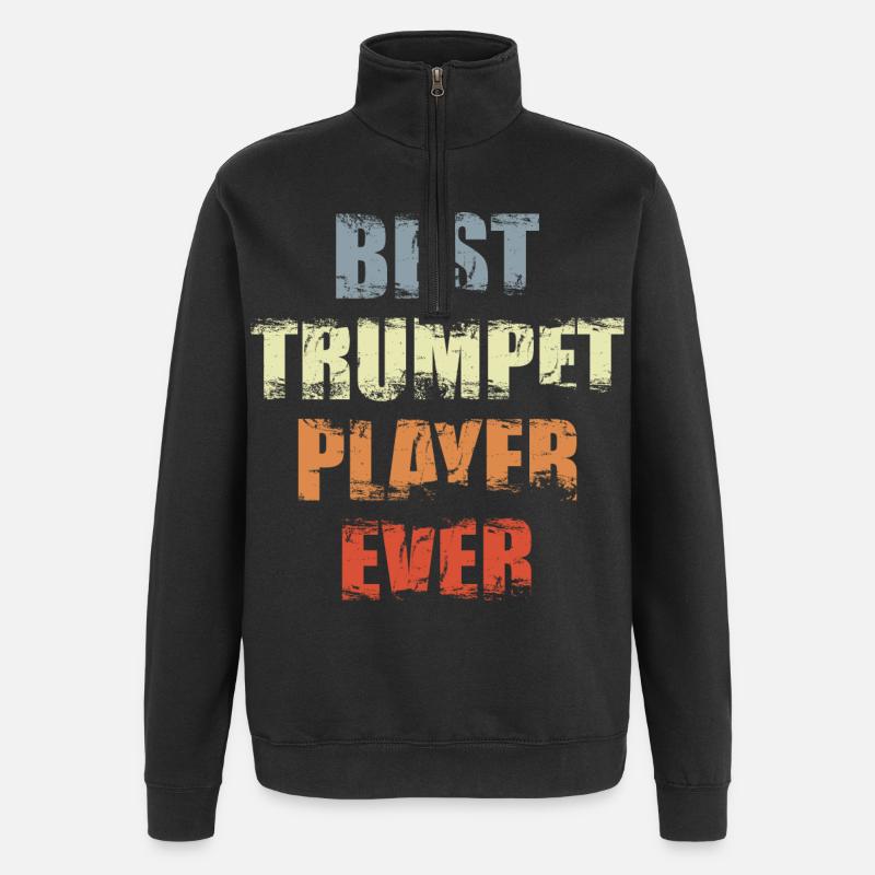 Bester Trompetenspieler - Quarter-Zip-Sweatshirt - Schwarz